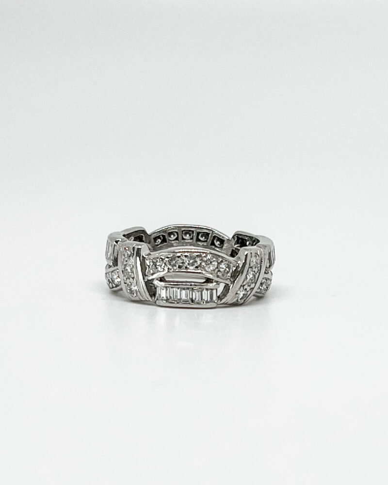 estate diamond platinum ring