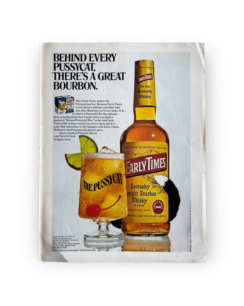 The-Pussycat-Early-Times-Bourbon-Whiskey-Ad-1970s